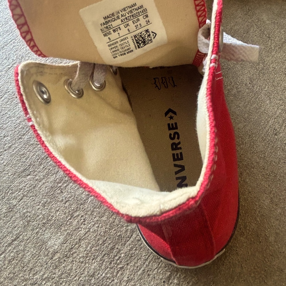 Converse Red High-Top Sneakers